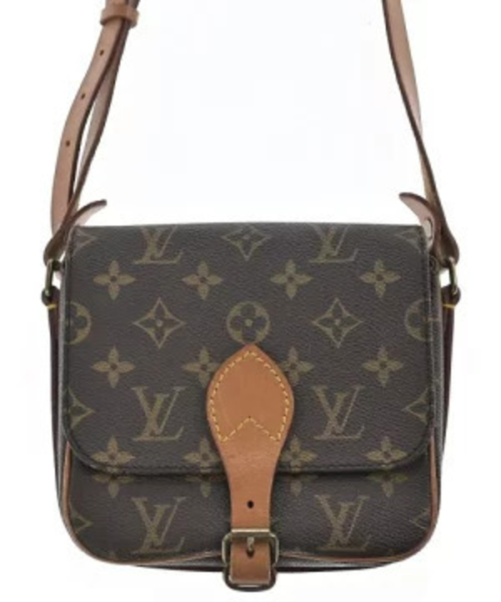 Louis Vuitton Shoulder Bag Brown Beige Cream All over